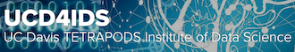 Logo for UC Davis TETRAPODS Institute of Data Science.