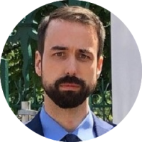 Headshot photo of Dr. Corey Stambaugh, Senior Policy Advisor for the National Quantum Coordination Office at the White House Office of Science and Technology Policy. 